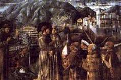Benozzo Gozzoli: S. Francesco benedice Montefalco e rifiuta la dignit episcopale